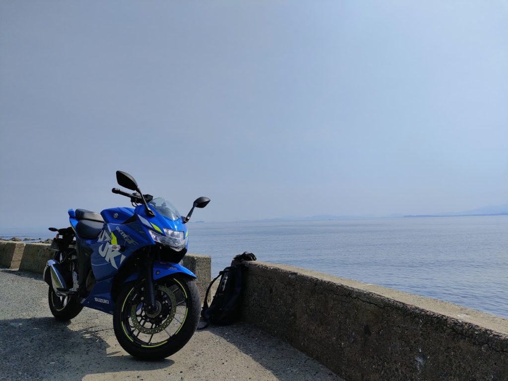 志賀島バイクツーリングのためにマンション買うバイク画像