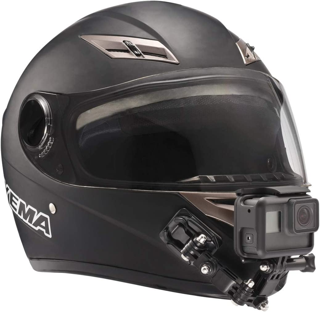 モトブログでアクションカメラをヘルメットマウントする6つの方法　顎マウント（チンマウント）